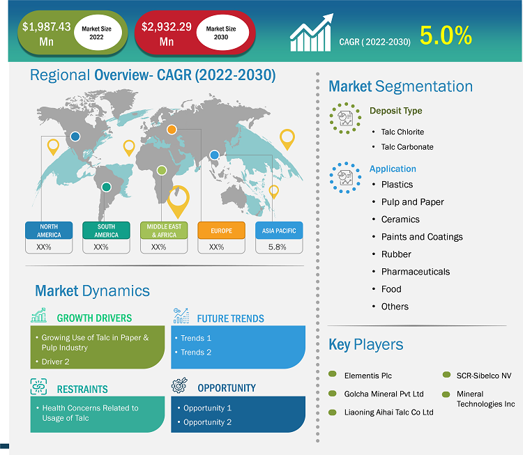 Talc Market Trends and Top Players by 2030