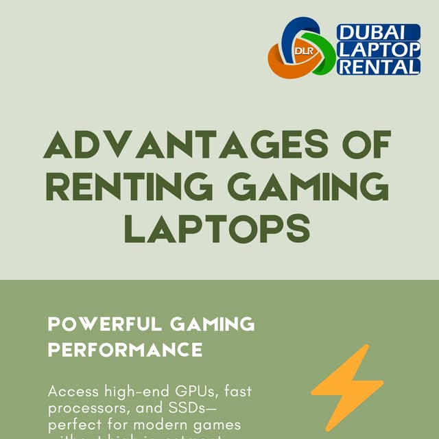 Advantages of Renting Gaming Laptops from Dubai Laptop Rental | PDF