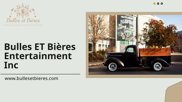 Experience the Best Mobile Bar Services in London with Bulles et Bières