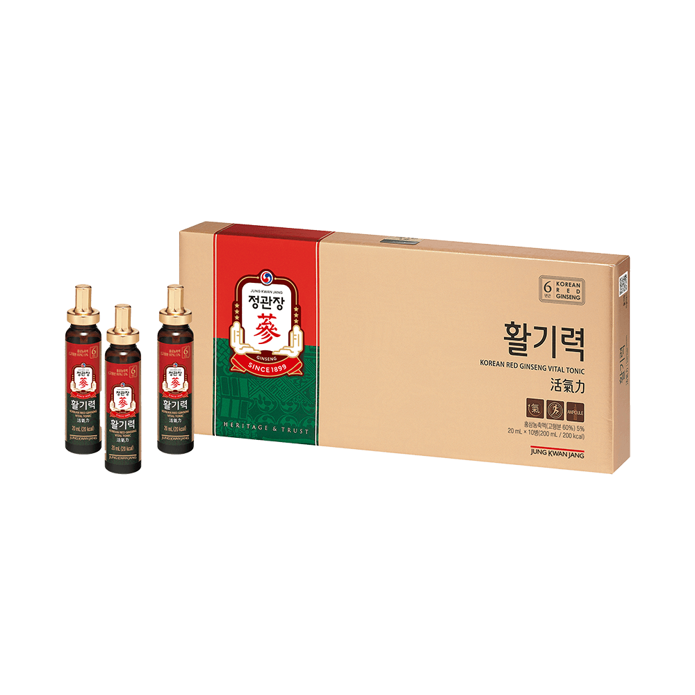 Nước uống hồng sâm KGC Vital Tonic - 10 ống x 20ml