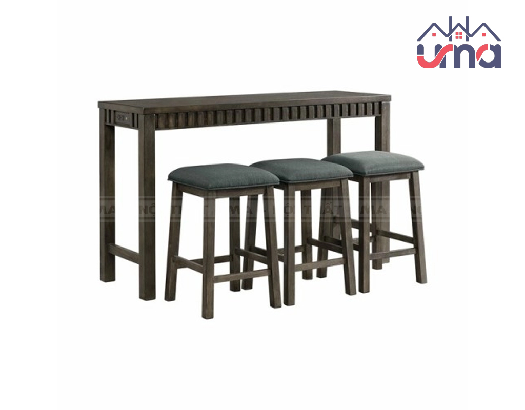 Bộ Bàn Ghế Cà Phê Gỗ 3 Ghế Sang Trọng BGCF005 - UMA