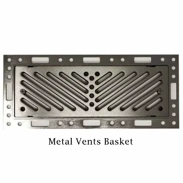 Breeze flush mount metal floor vent smokey shale