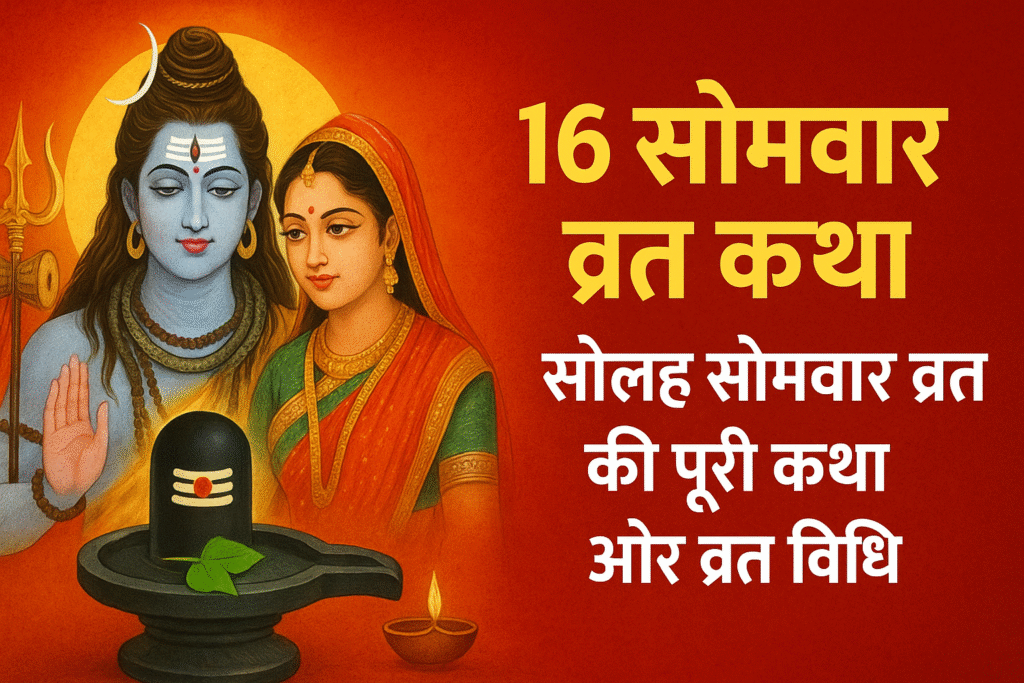 16 सोमवार व्रत कथा | सोलह सोमवार व्रत की पूरी कथा और व्रत विधि”