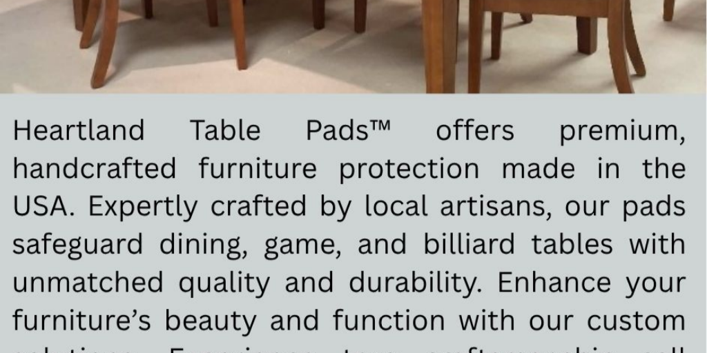 Affordable Table Pads by Heartland Table Pads - Infogram