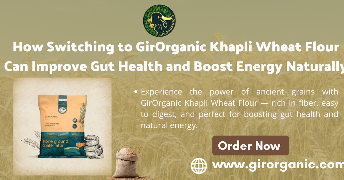 How Switching to GirOrganic Khapli Wheat Flour Can Improve Gut Health and Boost Energy Naturally
