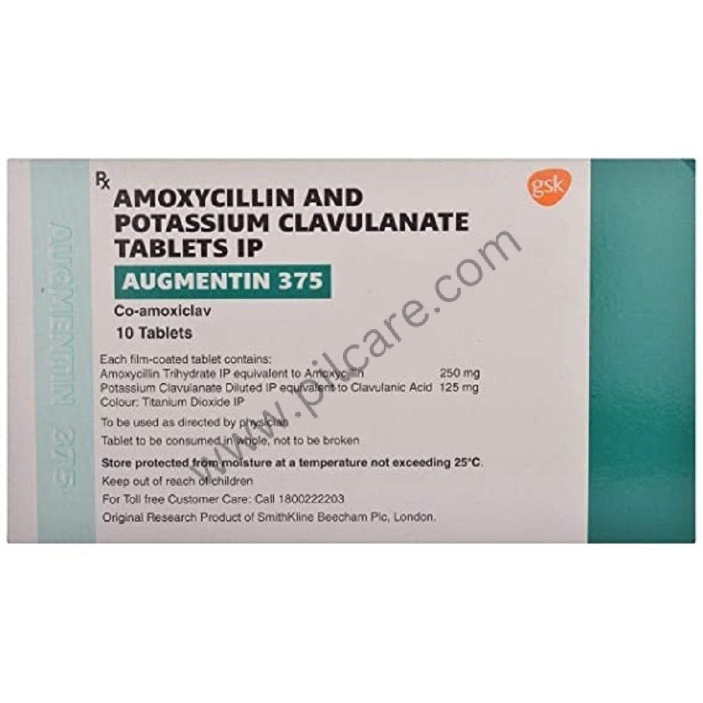 Buy Augmentin 375 Tablet 10'S Online at Best Price in India