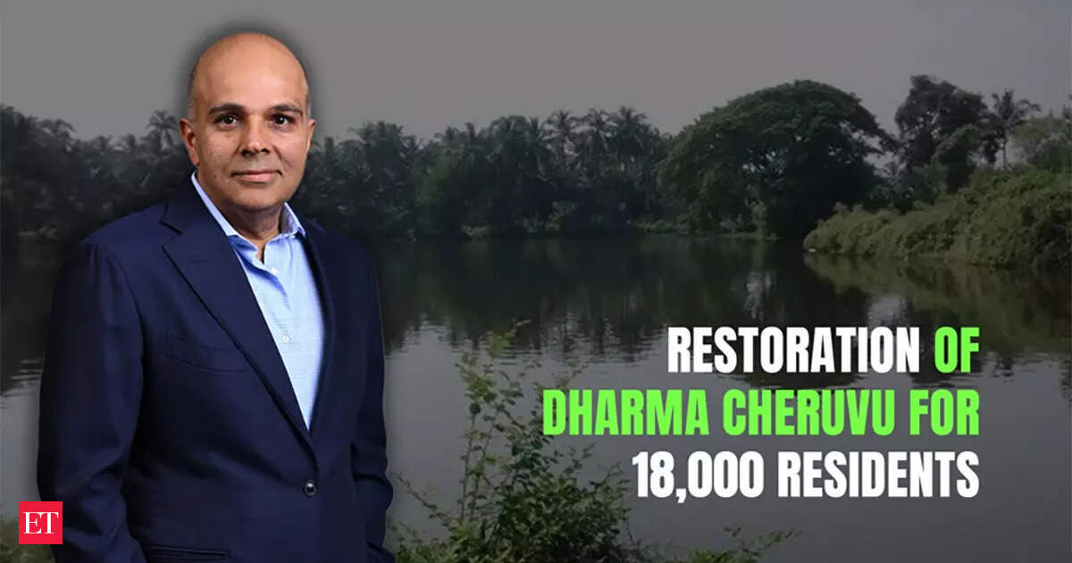 Ajay Hinduja reflects on the restoration of ‘the people’s lake,’ Dharma Cheruvu - The Economic Times