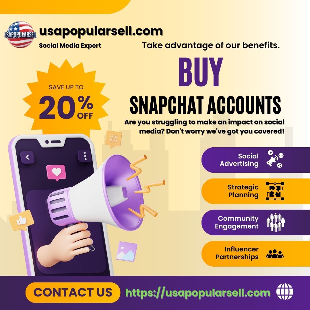 Buy Snapchat Account - 100% Best service provider