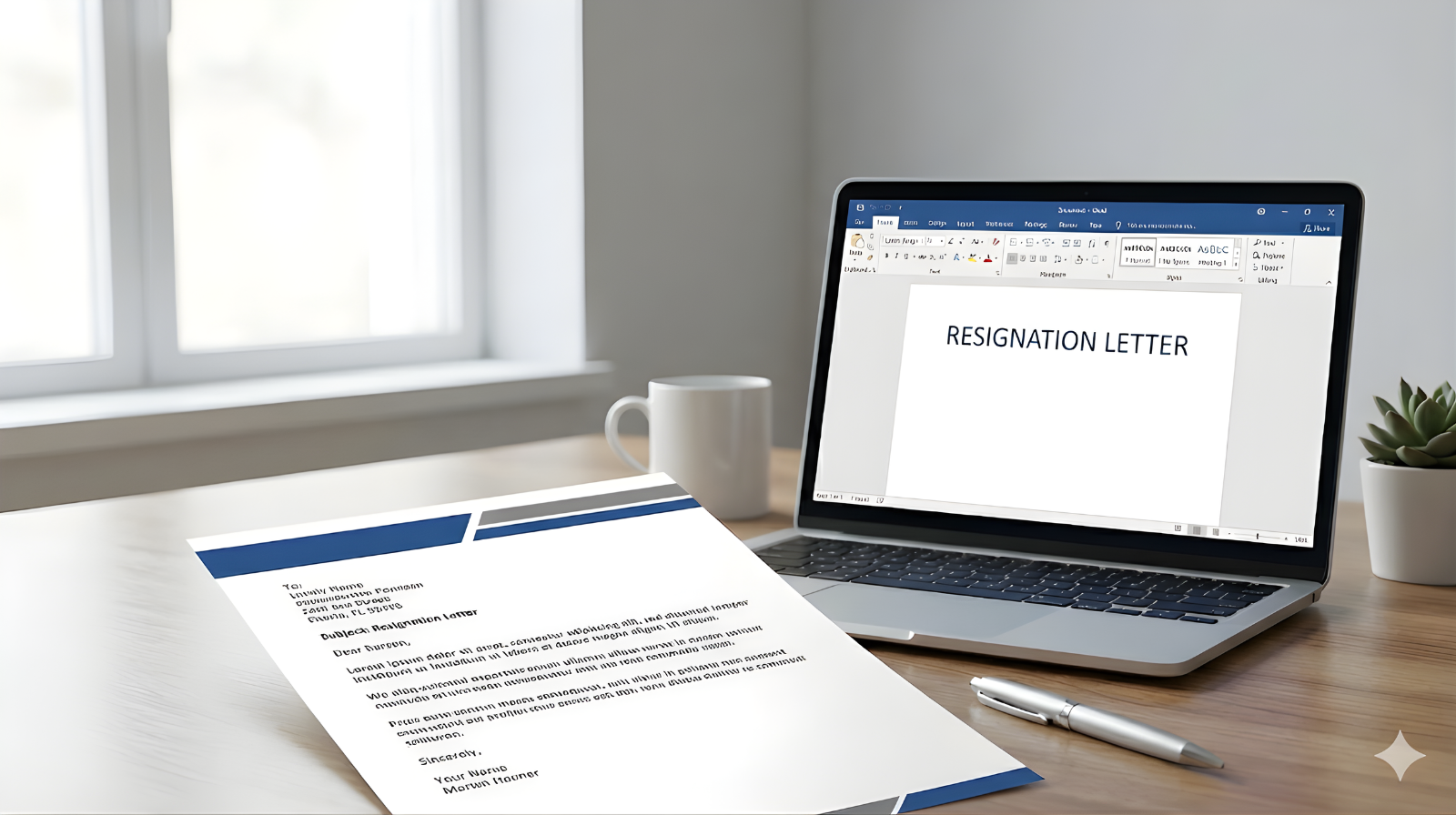 Resignation Letter Format in Word – Samples & Free Templates - QR Staff Blogs