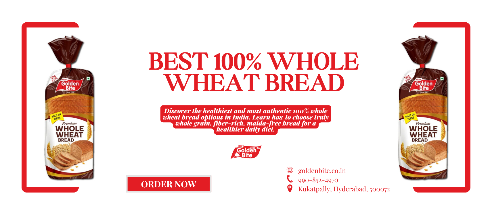 Best 100% Whole Wheat Bread in India – Healthy Choices for Your Daily Diet