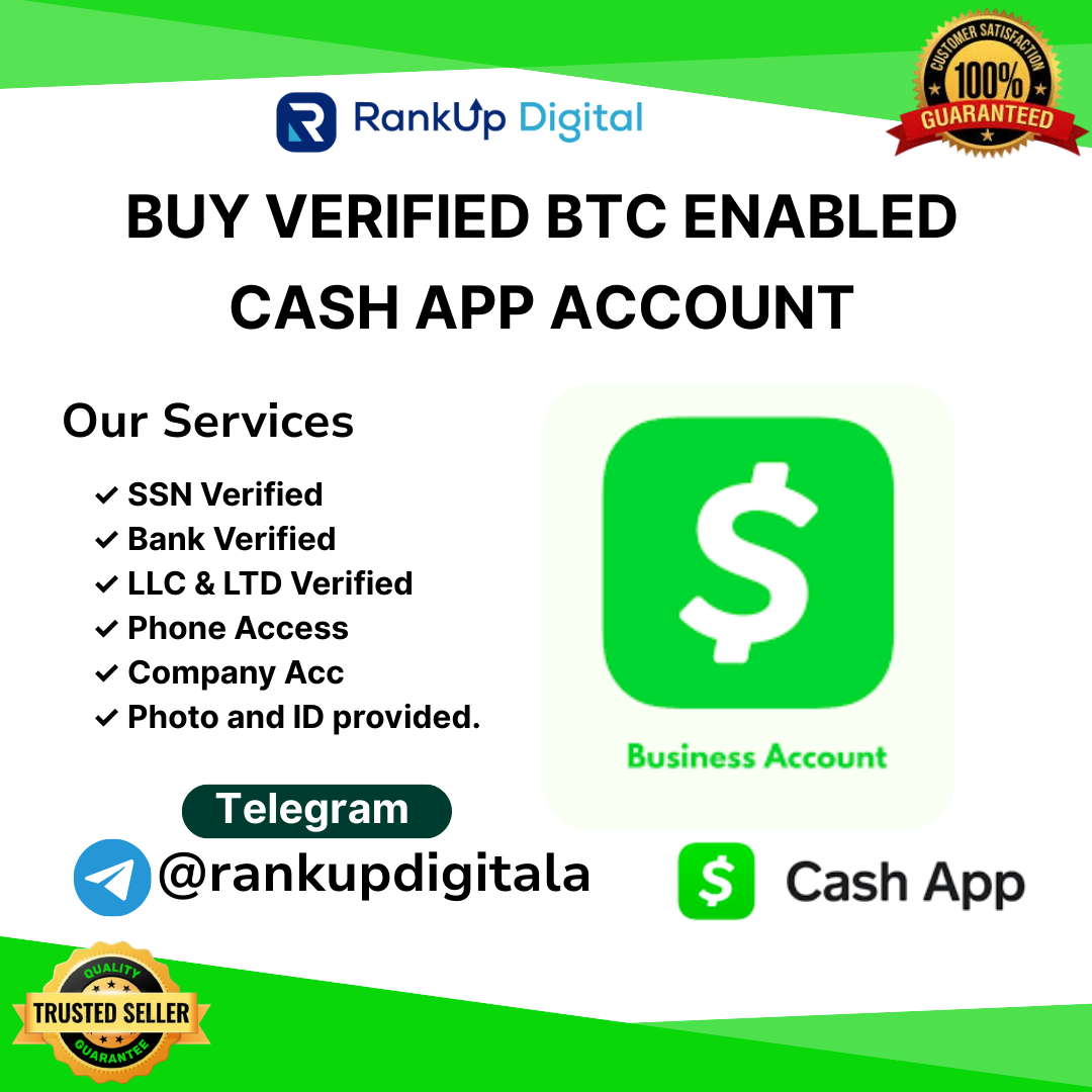 Buy Verified BTC Enabled Cash App Account | Instant Access